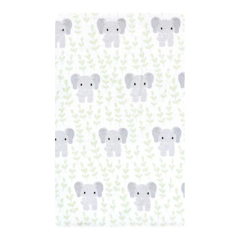 Hudson Baby Unisex Baby Cotton Flannel Burp Cloths, Lilac Elephants 7 Pack, One Size in Saudi Arabia