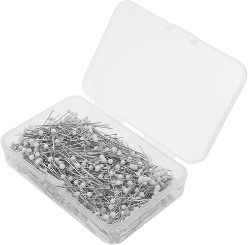 STOBOK 500pcs Straight Sewing Pins with Glass Heads for Dressmaking Quilting and Crafting Projects Versatile Fixing Tool for Accurate Positioning and DIY Creations in Saudi Arabia