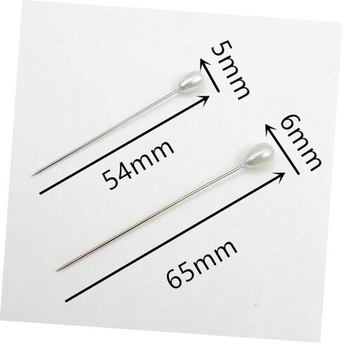 Veemoon 3sets Pearl Floral Bouquet Pins Decorative Round Ball Locating Pins for Wedding Bouquet and Crafting Projects 100pcs*3 in Saudi Arabia