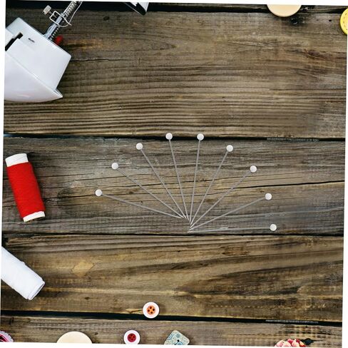 STOBOK 500pcs Straight Sewing Pins with Glass Heads for Dressmaking Quilting and Crafting Projects Versatile Fixing Tool for Accurate Positioning and DIY Creations in Saudi Arabia