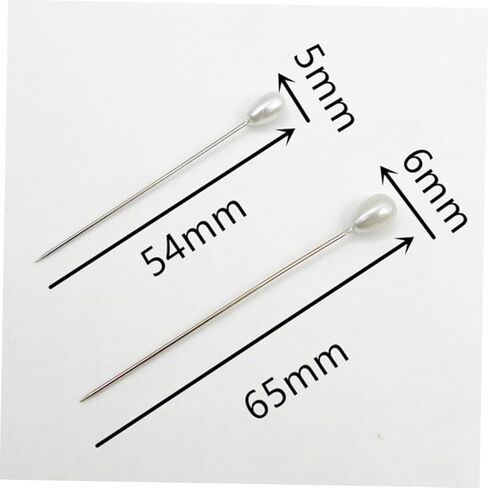 Veemoon 3sets Pearl Floral Bouquet Pins Decorative Round Ball Locating Pins for Wedding Bouquet and Crafting Projects 100pcs*3 in Saudi Arabia