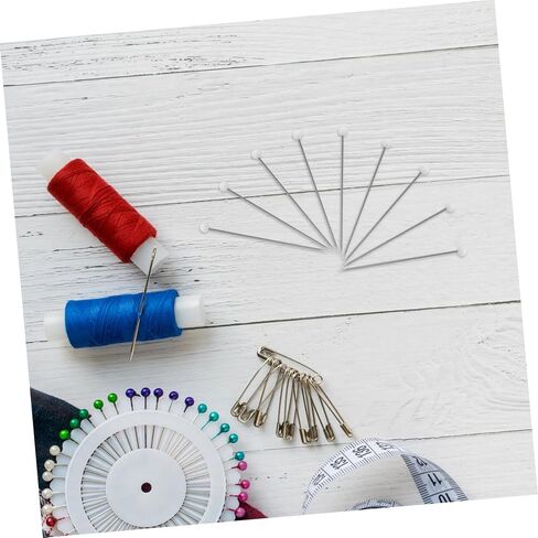 STOBOK 500pcs Quilting Pins with Glass Ball Head Durable Hand Sewing Accessories for Dressmaking Quilting and Fabric Positioning Projects Reliable Performance for DIY Crafts in Saudi Arabia