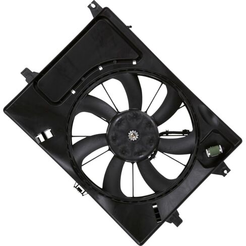 for Kia Soul 2012 2013 2014 2015 2016 2017 2018 2019 Replacement 25380 2K600, 25380 B2000 Dual Radiator and Condenser Fan Assembly 1 x in Saudi Arabia