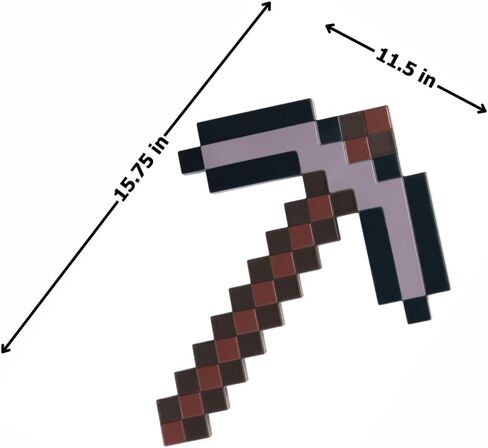 إكسسوار أزياء Disguise Netherite Pickaxe، معدات أزياء Minecraft الرسمية للأطفال، مقاس واحد in Saudi Arabia