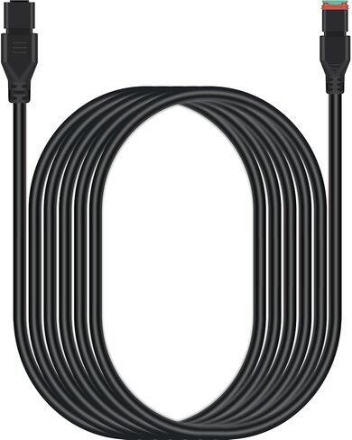 16AWG DT 2pin ذكر أنثى الأسلاك تسخير عدة تمديد، 10ft للماء تمديد التوصيل والتشغيل 2 دبوس مقبس موصل سلك الحبل للسيارات الطرق الوعرة أدى ضوء بار القيادة الضباب قارب الشاحنات أضواء العمل in Saudi Arabia
