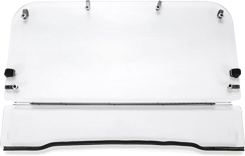 KUAFU 1/4" Thick Folding Windshield Compatible with 2009-2023 KAWASAKI MULE 4000 4010 TRANS Front Clear Flip Windscreen UTV in Saudi Arabia