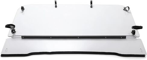 KUAFU 1/4" Thick Folding Windshield Compatible with 2009-2023 KAWASAKI MULE 4000 4010 TRANS Front Clear Flip Windscreen UTV in Saudi Arabia