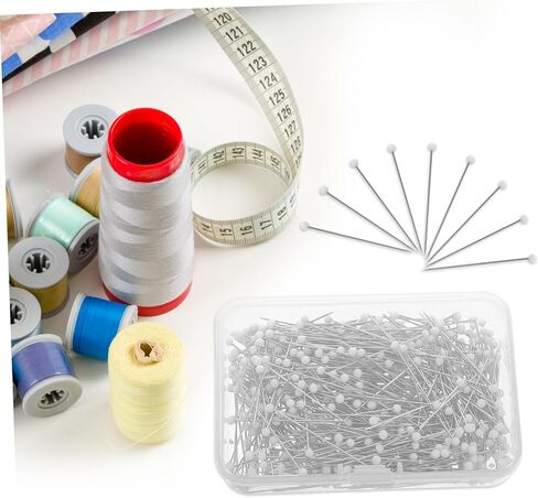 Artibetter 500pcs Glass Head Sewing Pins for Dressmaking Quilting and Crafting Durable DIY Pins for Fabric Positioning and Precision Sewing Projects in Saudi Arabia