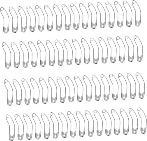 Angoily 100pcs Quilting Sewing Crafting Supplies Curved Safety Pins Nickel-Plated Bent Basting Pins Quick Basting for DIY Projects in Saudi Arabia