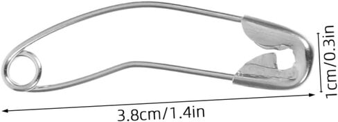 Angoily 100pcs Quilting Sewing Crafting Supplies Curved Safety Pins Nickel-Plated Bent Basting Pins Quick Basting for DIY Projects in Saudi Arabia