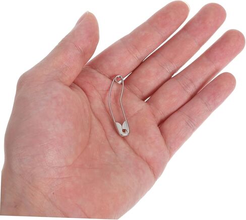 Angoily 100pcs Quilting Sewing Crafting Supplies Curved Safety Pins Nickel-Plated Bent Basting Pins Quick Basting for DIY Projects in Saudi Arabia