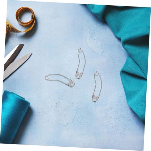 Angoily 100pcs Quilting Sewing Crafting Supplies Curved Safety Pins Nickel-Plated Bent Basting Pins Quick Basting for DIY Projects in Saudi Arabia