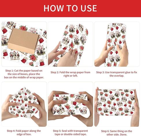EoBeCy Christmas Bow Wrapping Paper, 12 Sheets Vintage Xmas Gift Wrap Paper, Red Green Ribbon Designs for Holiday Birthday Party Bridal Baby Shower, DIY Craft Gifts Decor Flat Folded 20 x 28 Inch in Saudi Arabia