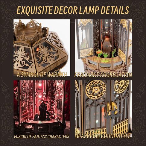 3D Wooden Puzzle of Creative Gift, for Family and Friends, 3D Wooden Puzzles Light Enhance the lighting atmosphere of holiday gatherings,Decorate daily life in Kuwait