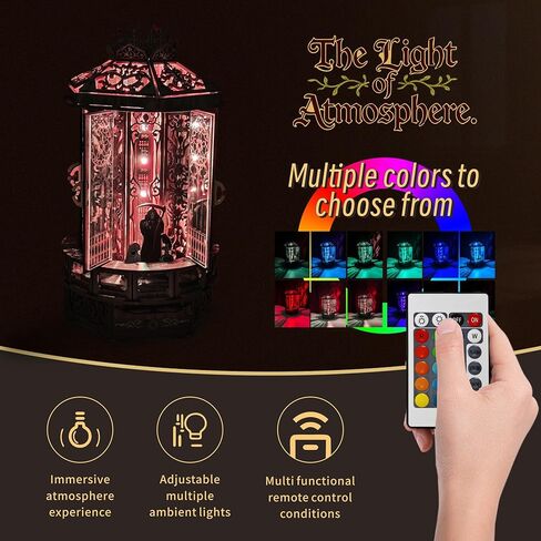 3D Wooden Puzzle of Creative Gift, for Family and Friends, 3D Wooden Puzzles Light Enhance the lighting atmosphere of holiday gatherings,Decorate daily life in Kuwait