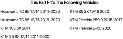 Tusk Rear Brake Pad - Sintered Metal Compatible with KTM 85 SX 17/14 2011-2020 in Kuwait