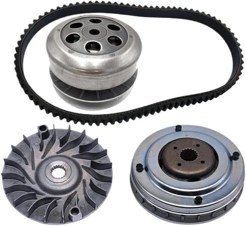 Variator Primary Secondary Clutch Drive Assy Complete Driven Assy Complete Drive Belt Compatible with Linhai 260 300 E2 in Saudi Arabia
