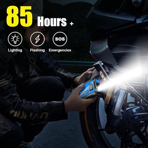 8000A Car Jump Starter، حزمة بطارية 12V Jump Starter (جميع الغازات، ما يصل إلى 10.0L محرك ديزل) كابلات القفز صندوق القفز الليثيوم المحمول، مخرج USB وإضاءة LED (أحمر) in Kuwait