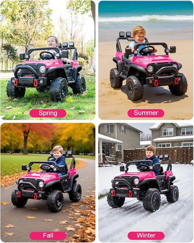 12v Ride on Toys for Big Kids, Carros Eléctricos para Niños, Electric Car for Kids Truck Bed Storage, Ride On Truck Toy for Boy Girl Ages 3+, Wide Seat, Bluetooth, Music Player, Black in Saudi Arabia