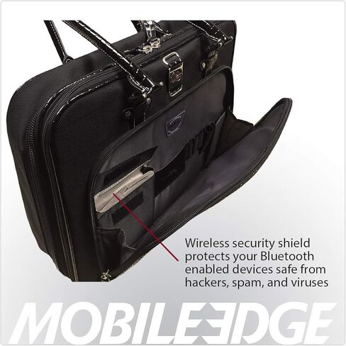 Mobile Edge Women's Onyx, Checkpoint Friendly Laptop Briefcase 16 Inch PC, 17 Inch Compatible with Macbook, Business, Travel, Black in Saudi Arabia