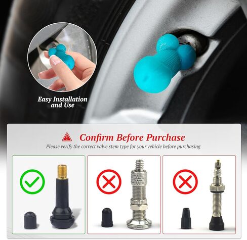Novelty Prank Tire Valve Stem Caps, 4 Pack Universal tire Valve caps, Waterproof Dustproof, Funny Car Accessories & Gag Gifts for Cars/Trucks/Bikes, Eye-Catching on The Road (Black) in Saudi Arabia