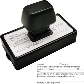 Notary Stamps,Self-Inking Notary Jurat Stamp, Acknowledgement Notary Seals for Public Supplies and Office Use,Notary Supplies That are Easy to Store in Kuwait