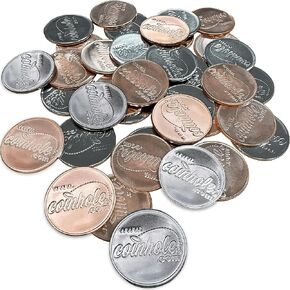 Coinhole Replacement Coins 40 Piece Combo Pack | 10 Sets of 4 Pack Metal Coin for Tabletop Board Game | Accessory Coins for Bouncing in Saudi Arabia