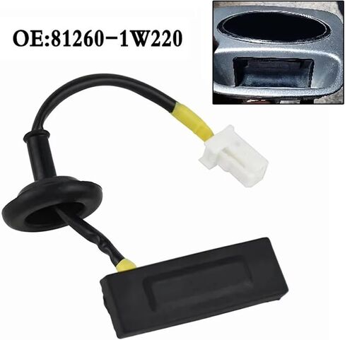مفتاح مقبض الباب الخلفي متوافق مع Hyundai for I30 FD 2011 2010 2009 2008 2007 غطاء صندوق السيارة الخلفي مقبض الباب الخلفي مقبض التمهيد قطع غيار السيارات 81260-1W220 in Saudi Arabia