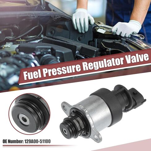 ACROPIX Fuel Pressure Regulator Valve Black Silver Tone Fit for Hyundai Santa 2009-2012 - Pack of 1 in Saudi Arabia