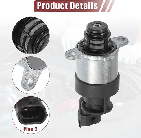 ACROPIX Fuel Pressure Regulator Valve Black Silver Tone Fit for Hyundai Santa 2009-2012 - Pack of 1 in Saudi Arabia