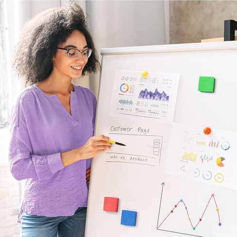 16Pcs Dry Erase Erasers, Magnetic Whiteboard Eraser, Magnetic Eraser for Dry Erase Board, Dry Marker Eraser, White Board Dry Erase for Whiteboard, Kids, Teacher, Home and Office (4 Color) in Saudi Arabia