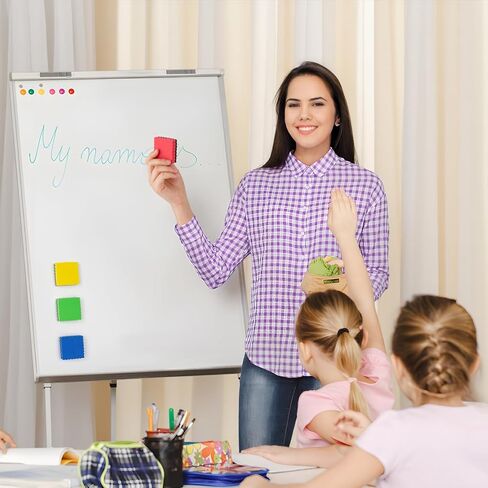 16Pcs Dry Erase Erasers, Magnetic Whiteboard Eraser, Magnetic Eraser for Dry Erase Board, Dry Marker Eraser, White Board Dry Erase for Whiteboard, Kids, Teacher, Home and Office (4 Color) in Saudi Arabia