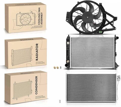 Replacement Parts for Radiator&AC Condenser&Cooling Fan Kit for Ford Mustang 2001 2002 2003 2004 Mod-AP88P-44145 in Saudi Arabia