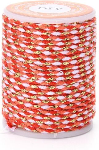 12.9 Feet/Roll 4-Ply Polycotton Cord 1.5mm Handmade Macrame Cotton Rope for String Wall Hangings Plant Hanger DIY Craft String Knitting 4.3 Yards/4m (Pink) in Saudi Arabia