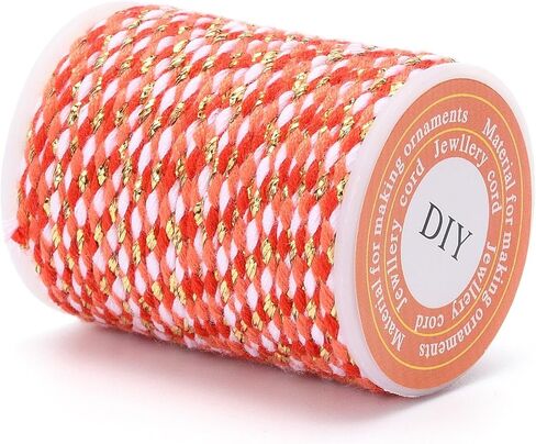 12.9 Feet/Roll 4-Ply Polycotton Cord 1.5mm Handmade Macrame Cotton Rope for String Wall Hangings Plant Hanger DIY Craft String Knitting 4.3 Yards/4m (Pink) in Saudi Arabia