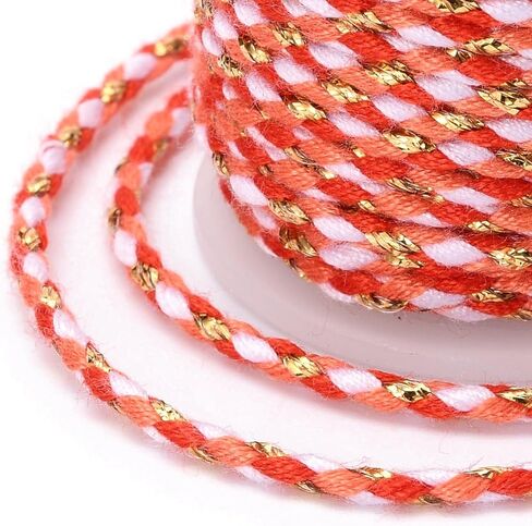 12.9 Feet/Roll 4-Ply Polycotton Cord 1.5mm Handmade Macrame Cotton Rope for String Wall Hangings Plant Hanger DIY Craft String Knitting 4.3 Yards/4m (Pink) in Saudi Arabia
