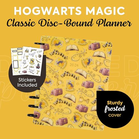 Happy Planner Harry Potter Disc-Bound 12-Month January–June 2026 Planner, Classic Size, Vertical Layout, Gryffindor Magic in Saudi Arabia