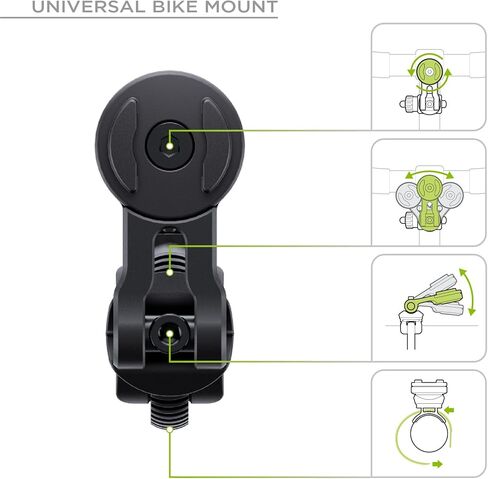 SP CONNECT Bike Bundle Phone Holder | SPC+ | Compatible with iPhone 17 | Premium Mobile Phone Holder for Cycling | Electric Bicycle Cell-Phone Holders | Road Bike E-Bike Black in Saudi Arabia