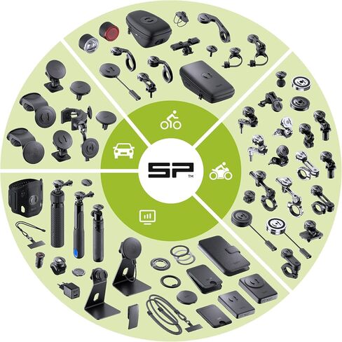 SP CONNECT Bike Bundle Phone Holder | SPC+ | Compatible with iPhone 17 | Premium Mobile Phone Holder for Cycling | Electric Bicycle Cell-Phone Holders | Road Bike E-Bike Black in Saudi Arabia