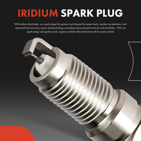 A-Premium 2 Ignition Coils with 2 Wire and 4 Iridium Spark Plugs Compatible with Mitsubishi Outlander 2003, Mirage 1997-2002, Lancer 2002-2007, Eclipse, Galant & Chrysler Sebring & Dodge Stratus in Saudi Arabia