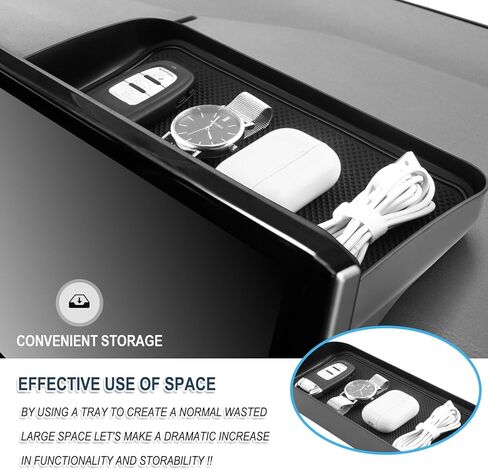 2025 RAV4 Behind Screen Organizer for Toyota RAV4 2025 Accessories Dash Storage Tray Compatible with 2019-2022 2023 2024 2025 Toyota RAV4 Hybrid LE/XLE/Limited/Adventure/XLE Premium/TRD Off Road in Saudi Arabia