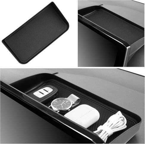 2025 RAV4 Behind Screen Organizer for Toyota RAV4 2025 Accessories Dash Storage Tray Compatible with 2019-2022 2023 2024 2025 Toyota RAV4 Hybrid LE/XLE/Limited/Adventure/XLE Premium/TRD Off Road in Saudi Arabia