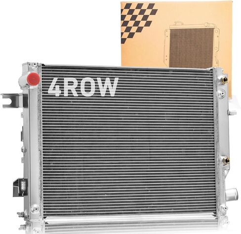 4 Row Radiator For 2013-2018 Ram 2500 3500 6.7L L6 Diesel, 2014-2018 Ram 4500 5500 6.4L, 2013-2018 Ram 4500 5500 6.7L, Aluminum Radiator For Ram 2500 3500 4500 5500 13 14 2015 2016 2017 18 in Saudi Arabia