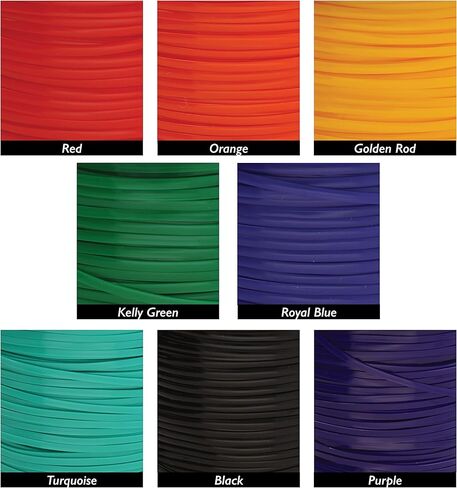 Rexlace Flat Plastic Lacing – Latex Free, Non-Toxic – Tie-Dye Colors Mix – 4 Assorted Colors Mix – 3/32' W x 1/32' D, 100 Foot Spools – Used to Create Jewelry and Arts & Crafts Projects in Saudi Arabia