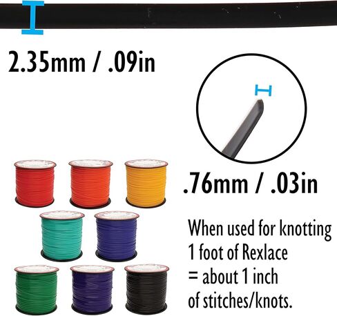 Rexlace Flat Plastic Lacing – Latex Free, Non-Toxic – Tie-Dye Colors Mix – 4 Assorted Colors Mix – 3/32' W x 1/32' D, 100 Foot Spools – Used to Create Jewelry and Arts & Crafts Projects in Saudi Arabia