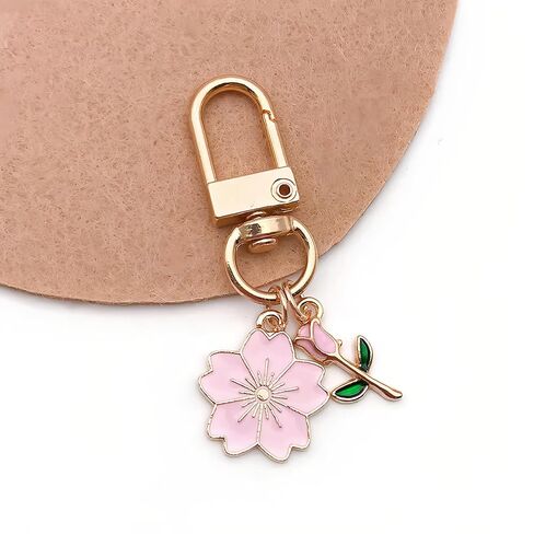 60Pcs Floral Themed Charms, Flower Charms for Jewelry Making, Assorted Gold Enamel Charm Pendants for DIY Necklace Bracelet Earrings Supplies Gifts for Mom Women in Saudi Arabia