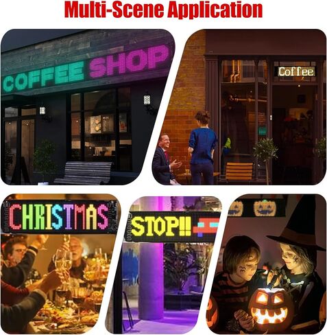 23.4 * 4.7 بوصة 2 قطعة ضوء عيون الشيطان للسيارة/الشاحنة/الزجاج الأمامي لسيارات الدفع الرباعي، شاشات عرض مرنة مع التحكم عن بعد/التطبيق، شاشات ناعمة LED عيون ضوء للسيارة والمتاجر وديكورات المهرجانات in Kuwait