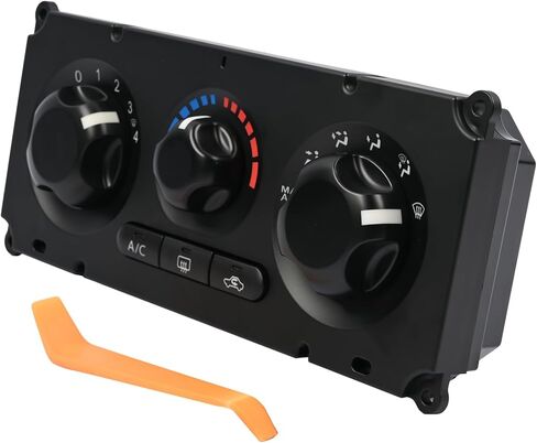 وحدة التحكم HVAC 27510-JS60B، 27510JS60B لوحة وحدة التحكم الأمامية في المناخ متوافقة مع Nissan Frontier/ Navara D40 2008-2012 وحدة لوحة تبديل التحكم في السخان مع أداة الأدوات in Saudi Arabia