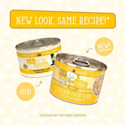 Weruva Cats in The Kitchen, Chicken Frick 'A Zee with Chicken Au Jus Cat Food, 6oz Can (Pack of 24) in Saudi Arabia