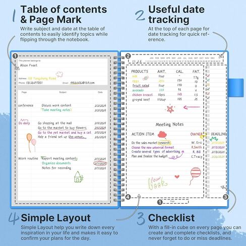 Regolden-Book To Do List Notebook, Daily Planner for Work, Project Tasks & Personal Organizer, Checklist Man/Women, Pocket, Pen Loop, 160 Pages (7"x10") in Saudi Arabia